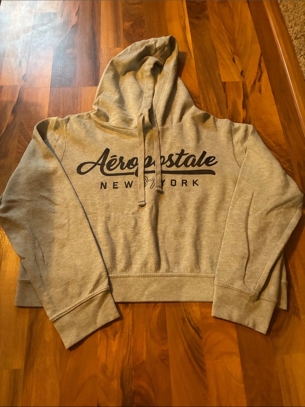 Aeropostale Gray Hoodie with Black Logo